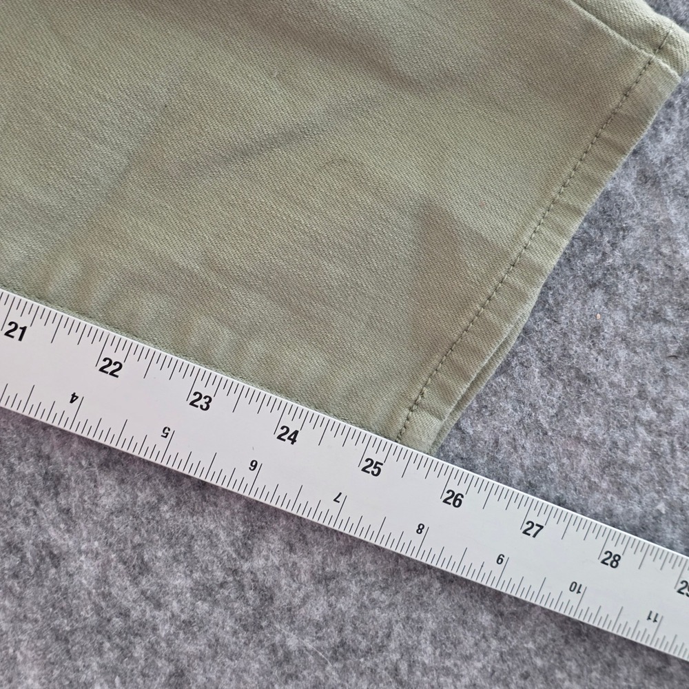 Talbots Slim‎ Ankle Jeans Sage Green Stretch Cotton Blend Denim 10 Petite Pants - Picture 9 of 9